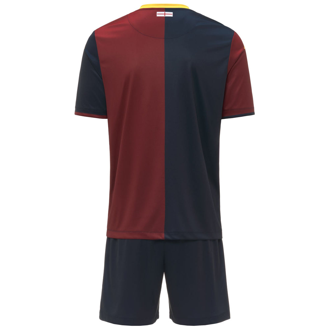 Red Men's Genoa Football Set with Interlock Fabric main