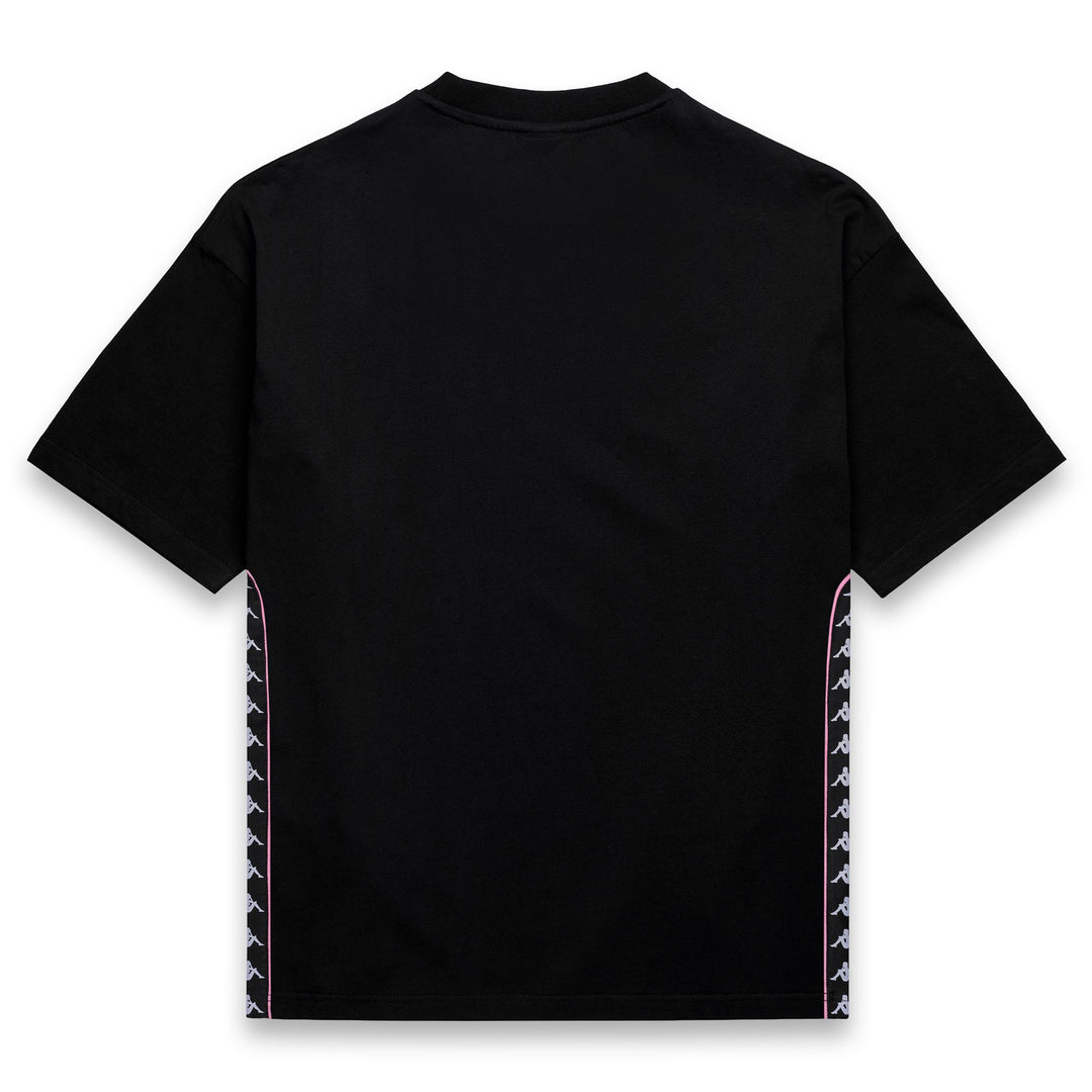 T-shirt sportiva da uomo nera con inserti in rete traspirante main