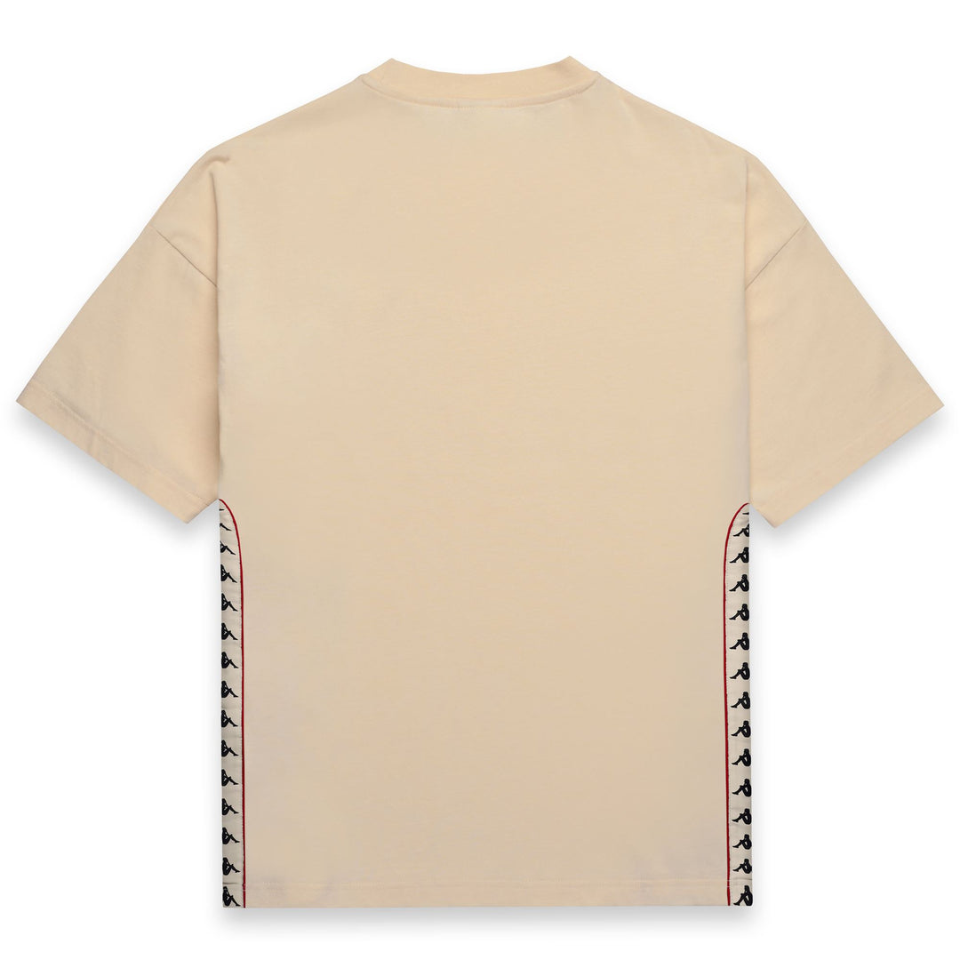 Beige Men's Comfort Fit Sportswear T-Shirt with Breathable Inserts main