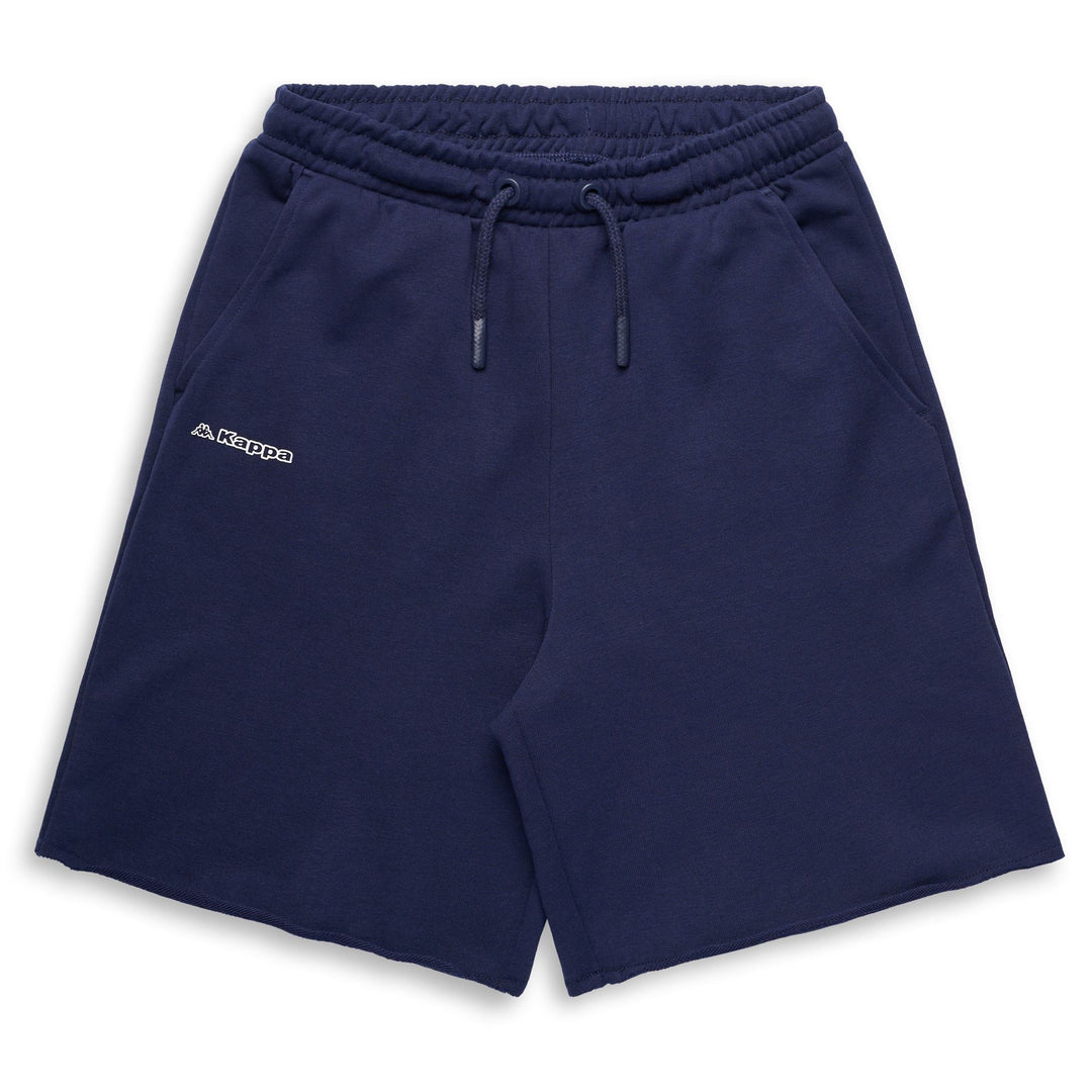 Marine blue Boy's Sport Shorts with Kappa Logo 01