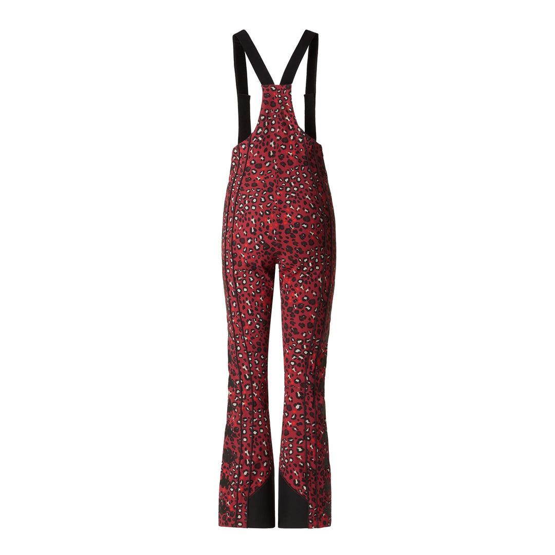 Red Women's High-Waisted Ski Pants with Waterproof Fabric main