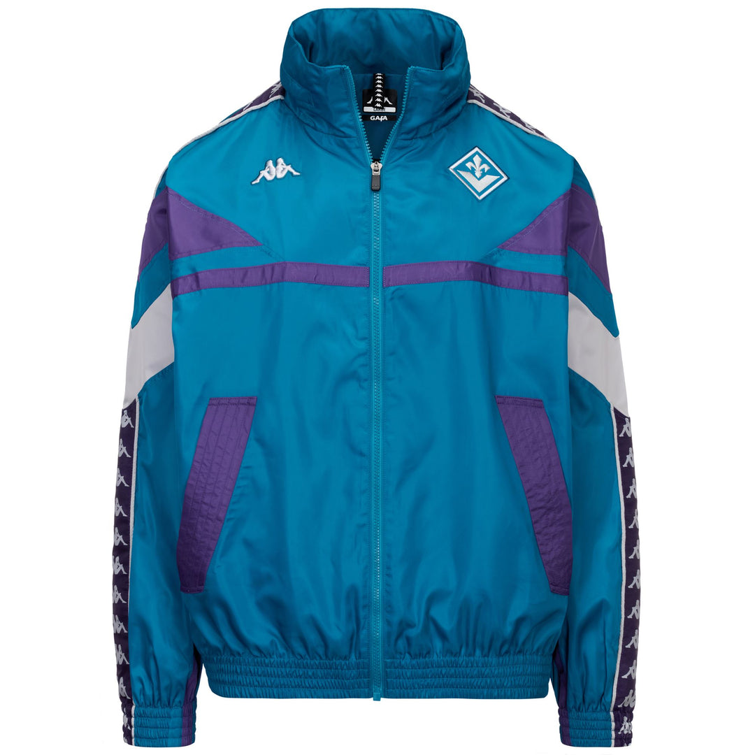 Turquoise green Men's Oversize Jacket with 3D Logo 01