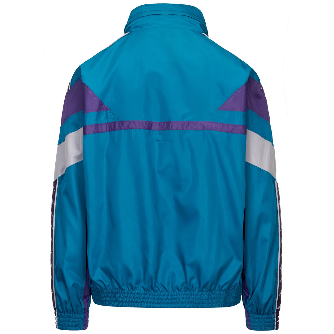 Chaqueta oversize para hombre color verde turquesa con logotipo 3D main