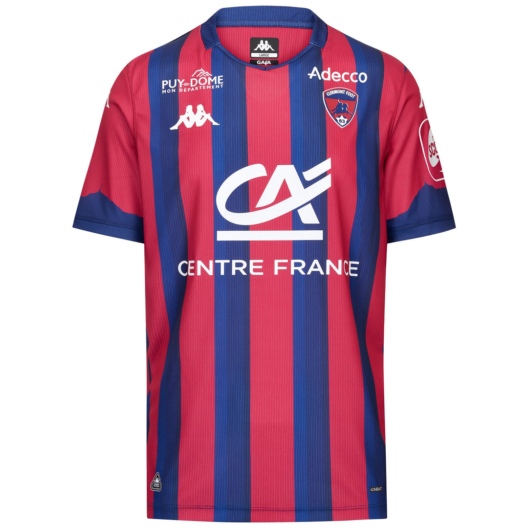 Red and Blue Men's Active Jersey with Hydro-Way Protection 01