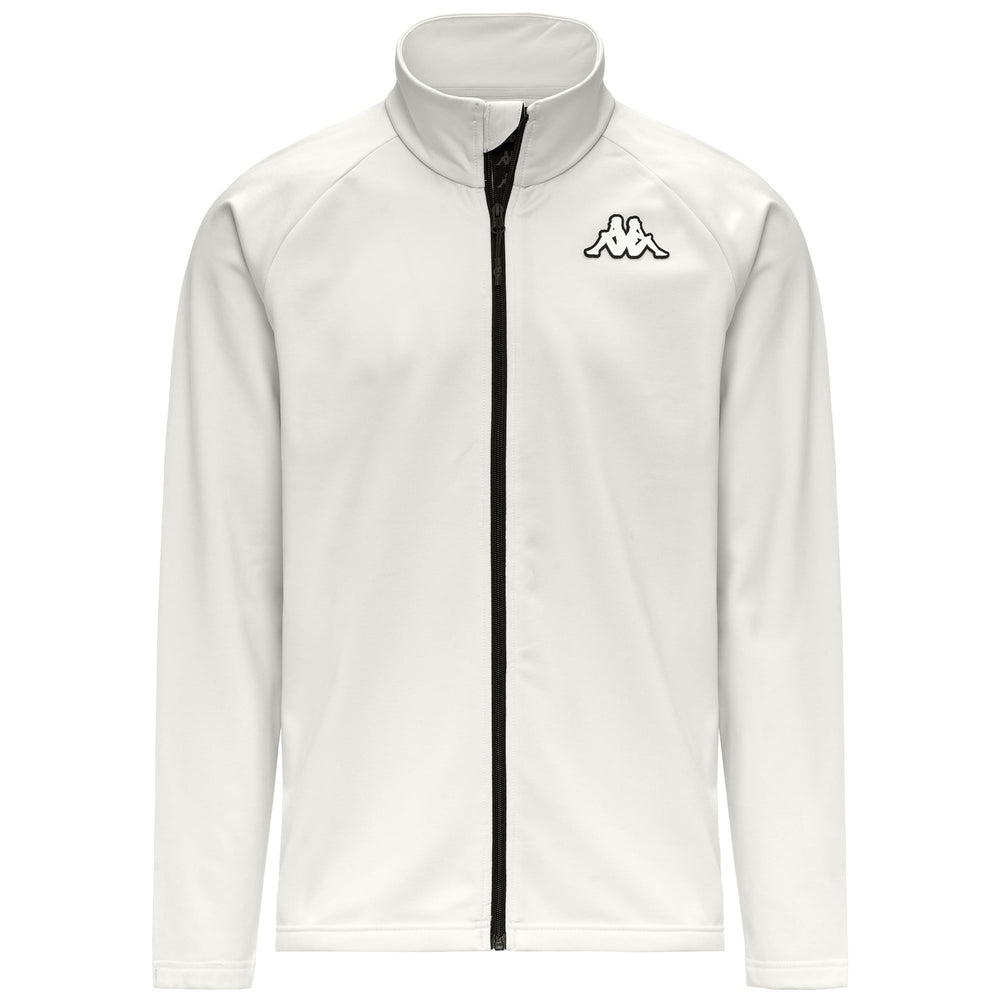 Polaire fonctionnelle blanche unisexe coupe ajustée pour le ski 02