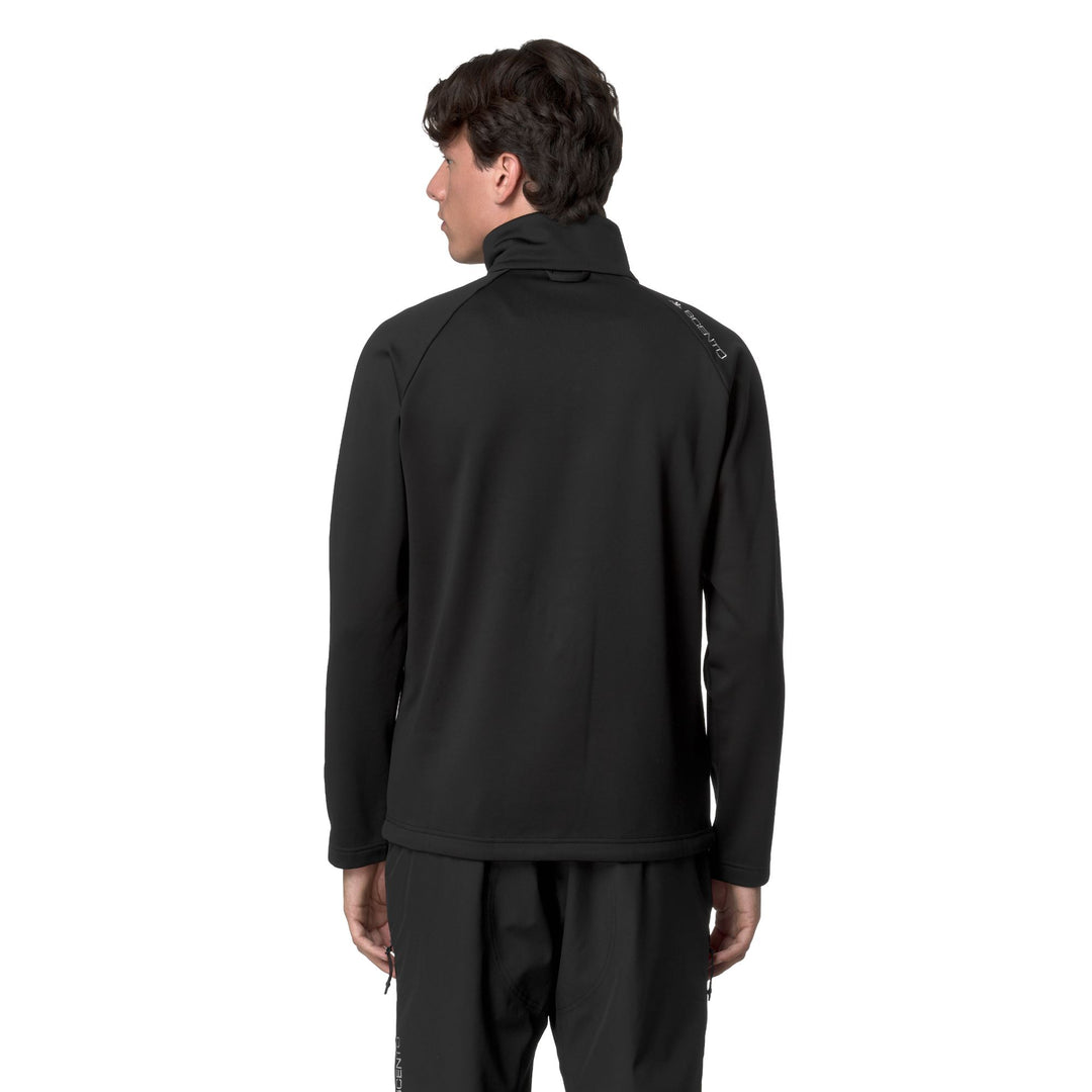 Chaqueta polar unisex negra de corte entallado main