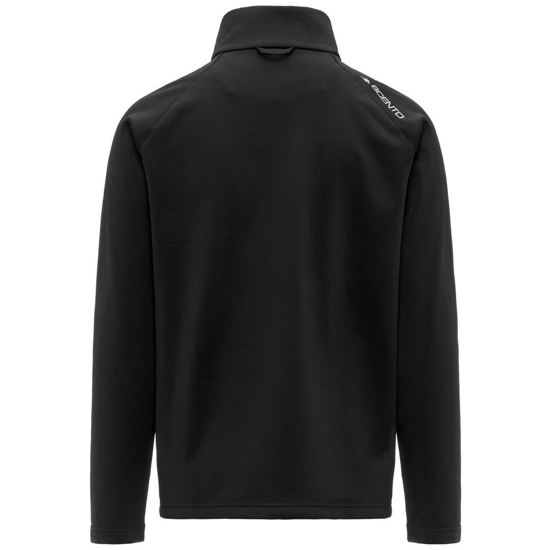Sweat à capuche unisexe noir en polaire ajustée pour le ski main