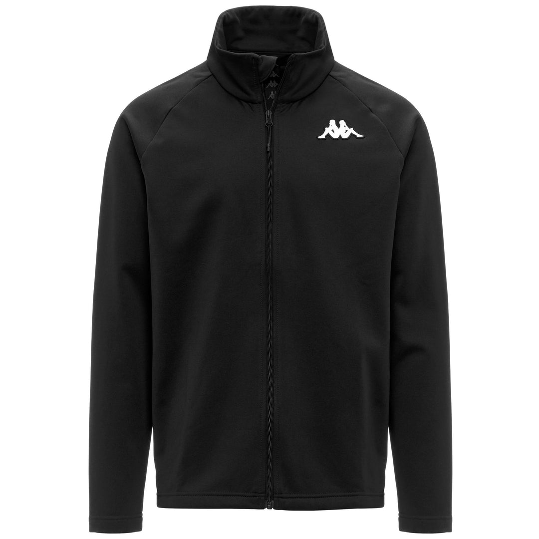 Sweat à capuche unisexe noir en polaire ajustée pour le ski main