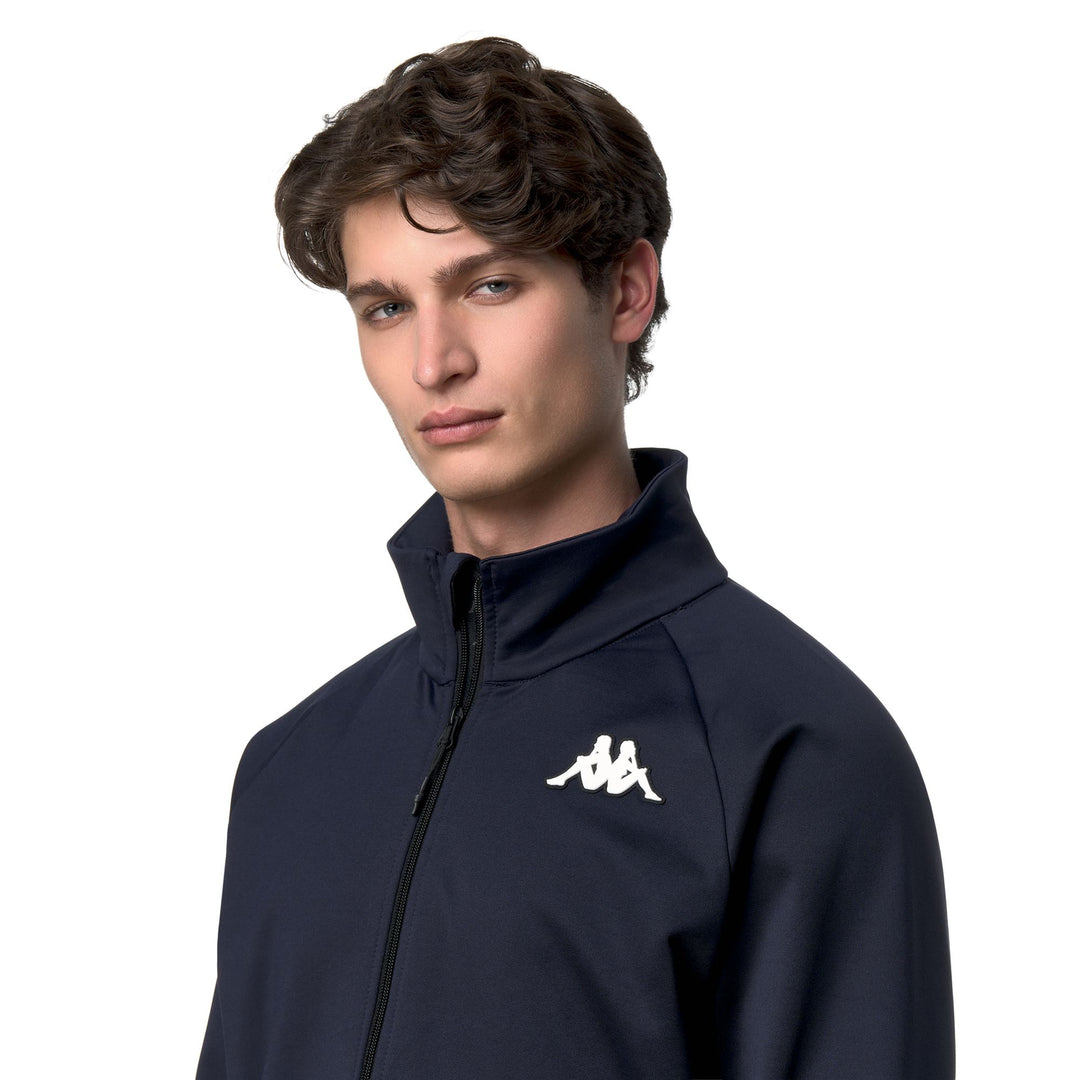 Sweat à capuche unisexe bleu en polaire, coupe ajustée, idéal pour le ski main