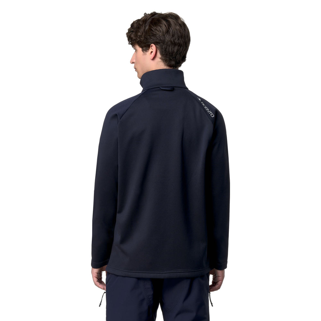 Sweat à capuche unisexe bleu en polaire, coupe ajustée, idéal pour le ski main