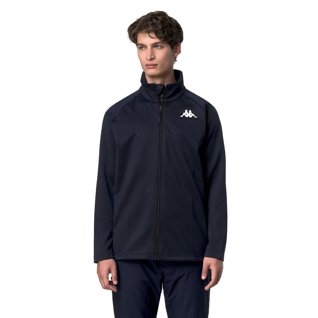 Sweat à capuche unisexe bleu en polaire, coupe ajustée, idéal pour le ski 01