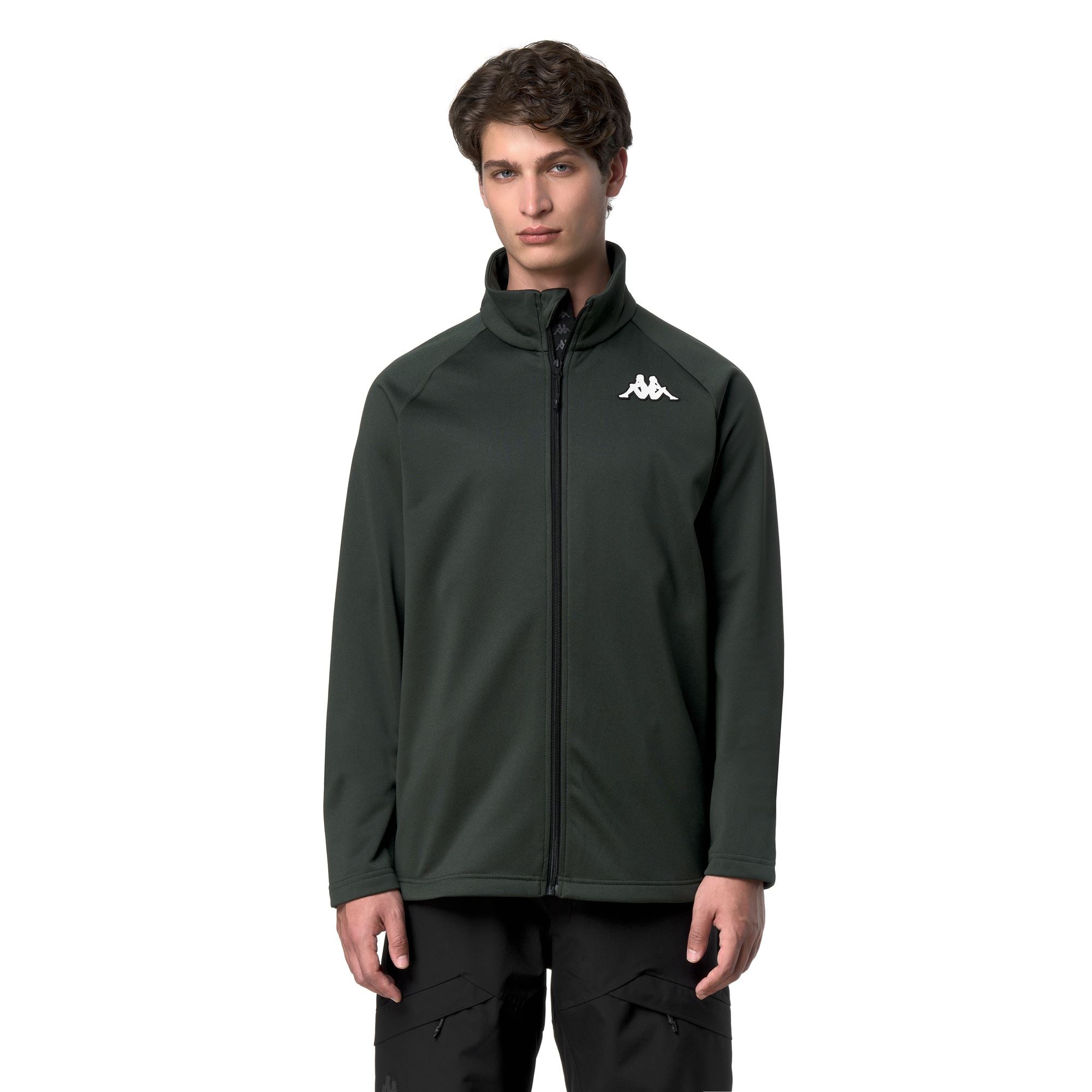Green Unisex Slim Fit Fleece for Skiing | Kappa