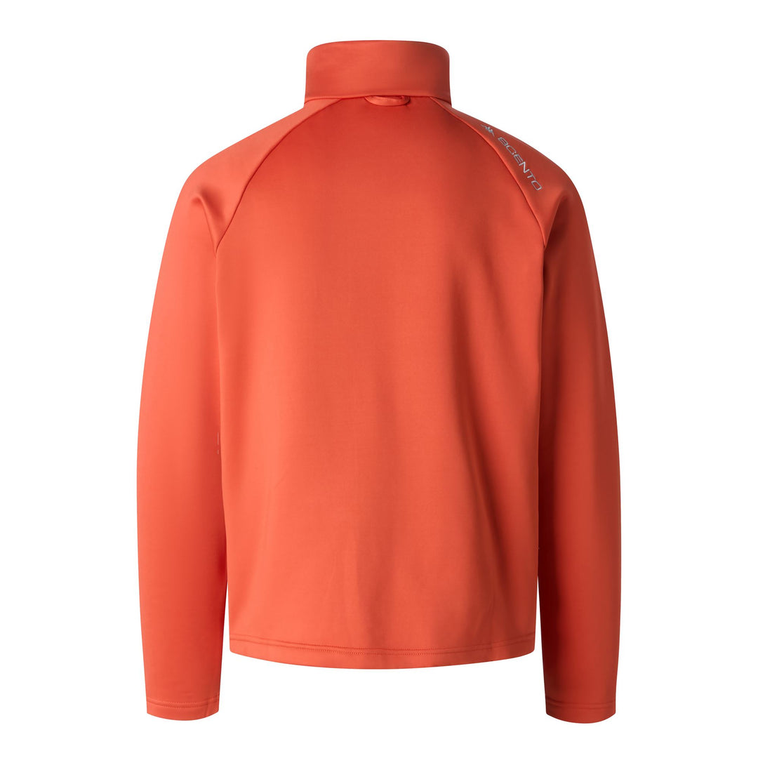Orange Unisex Slim Fit Fleece Jacket for Active Performance main