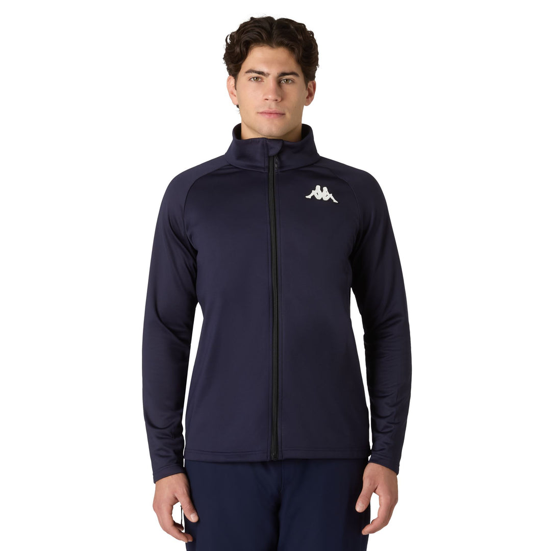 Blue Unisex Slim Fit Technical Fleece with Full-Zip Front 01