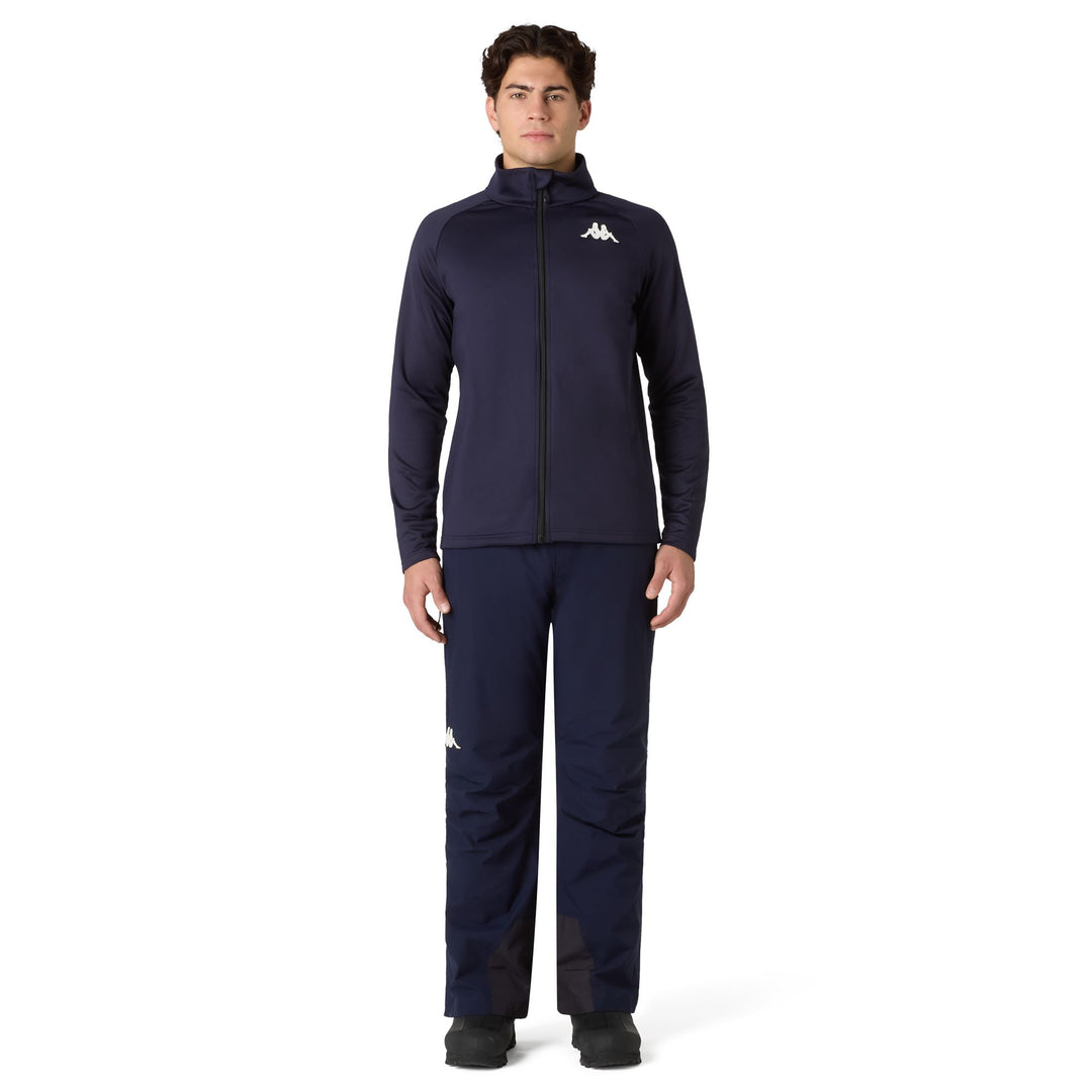 Blue Unisex Slim Fit Technical Fleece with Full-Zip Front main
