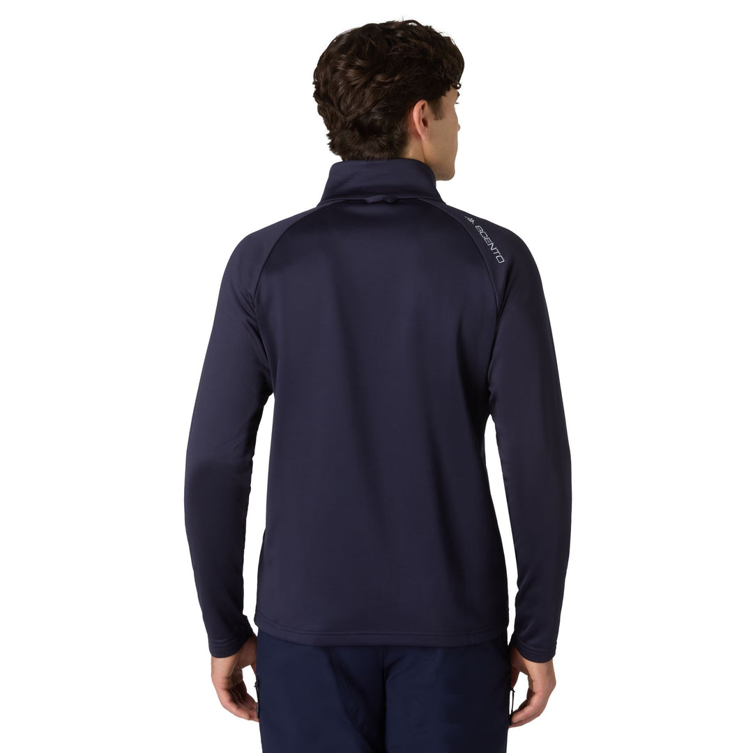 Blue Unisex Slim Fit Technical Fleece with Full-Zip Front main