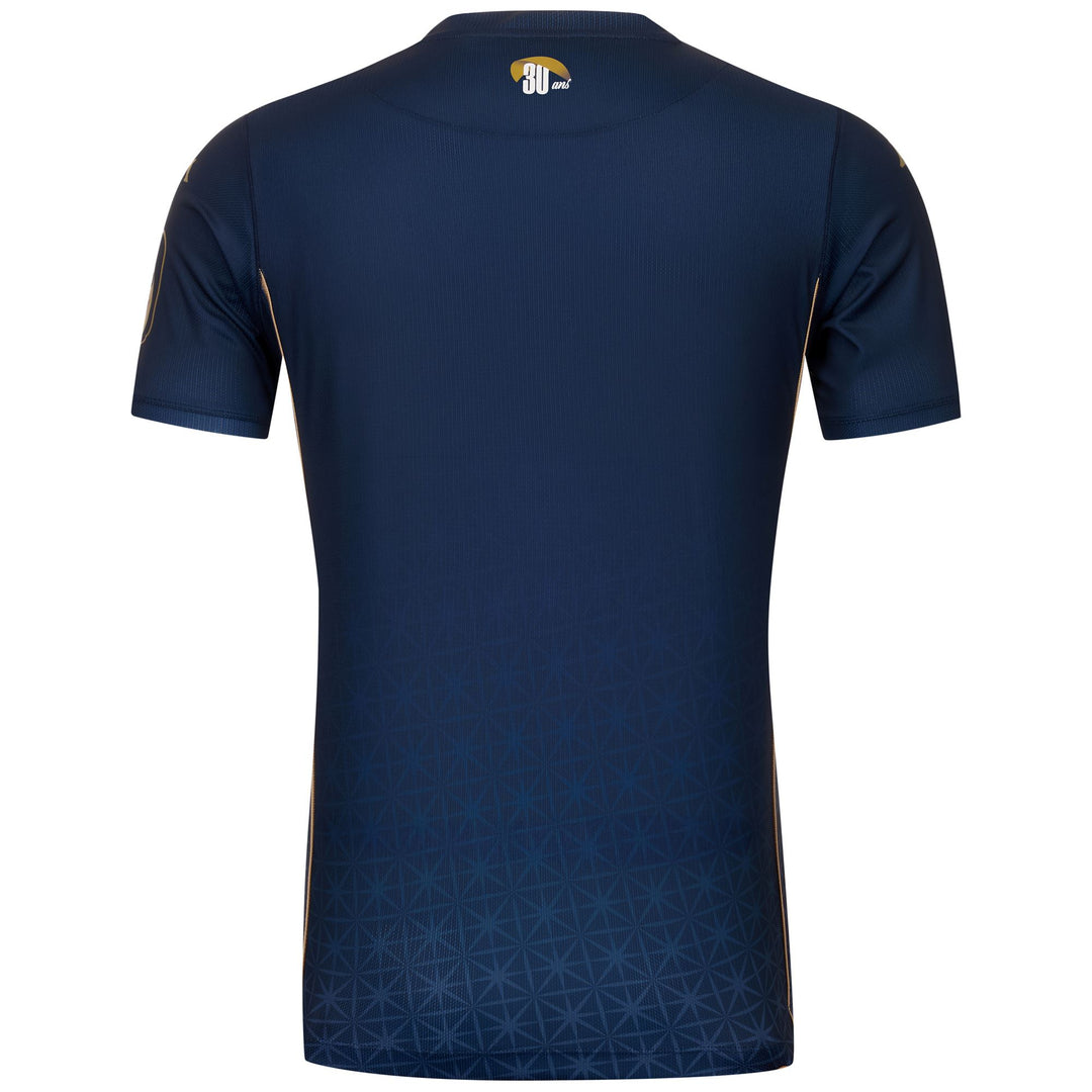 Camiseta de fútbol azul Clermont Foot 63 para hombre en tejido reciclado main