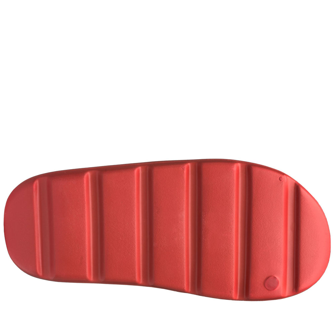 Blue unisex Genoa FC striped flip-flops with logo main