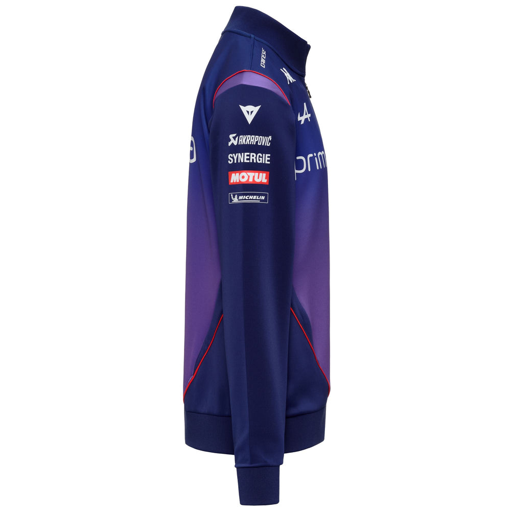 ATRISAXO PRAMAC - Fleece - Giacca - Uomo - BLUE PRINT-VIOLET DEEP LAVANDER- ORANGE TOMATO 02