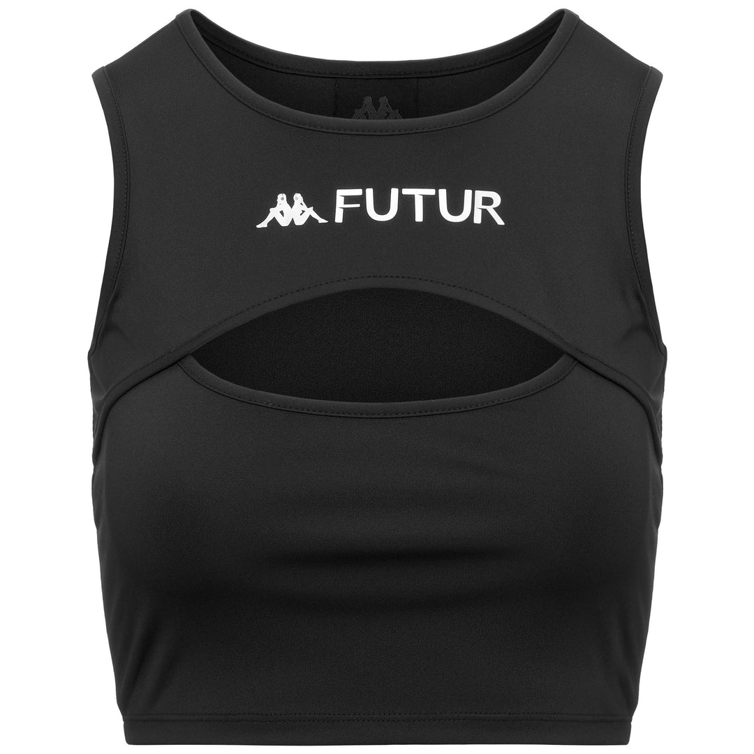 Kappa FuturFestival Black Women's Slim Fit Sportswear Tank Top 01