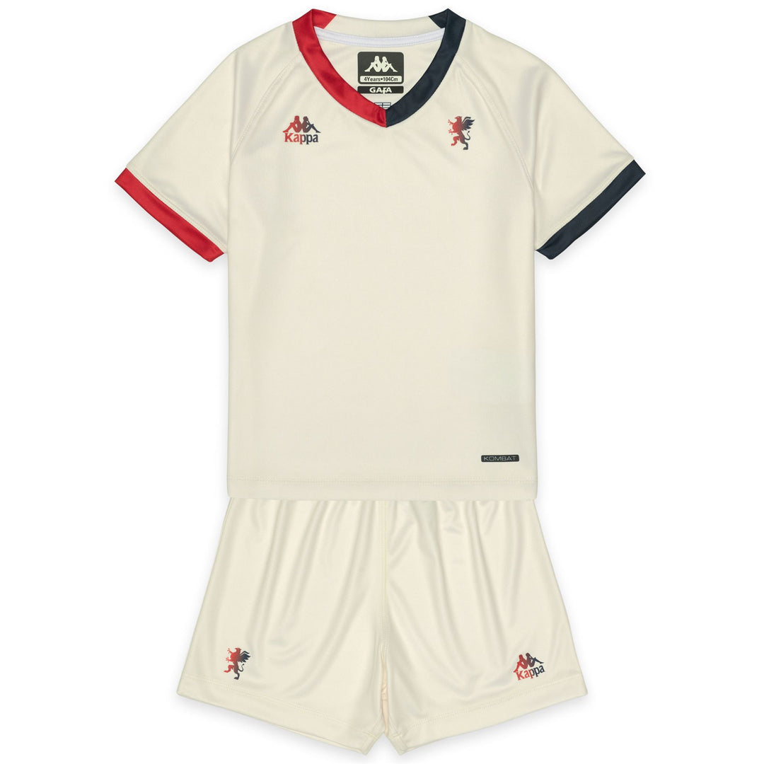 Beige Men's Genoa CFC Football Set with Elastic Waistband 01
