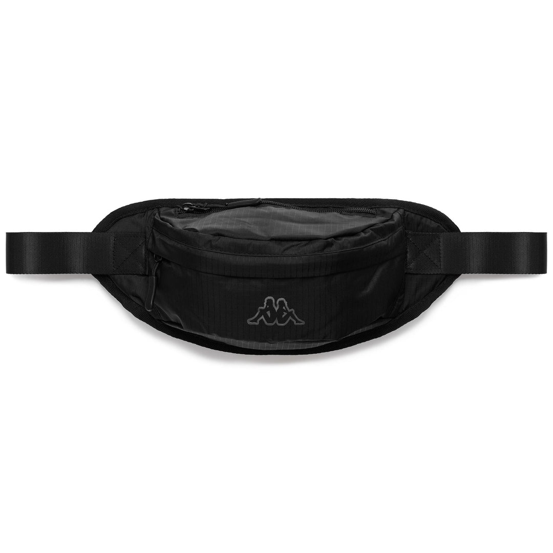 Black Unisex Sportswear Waist Bag in Ripstop Woven Material 01
