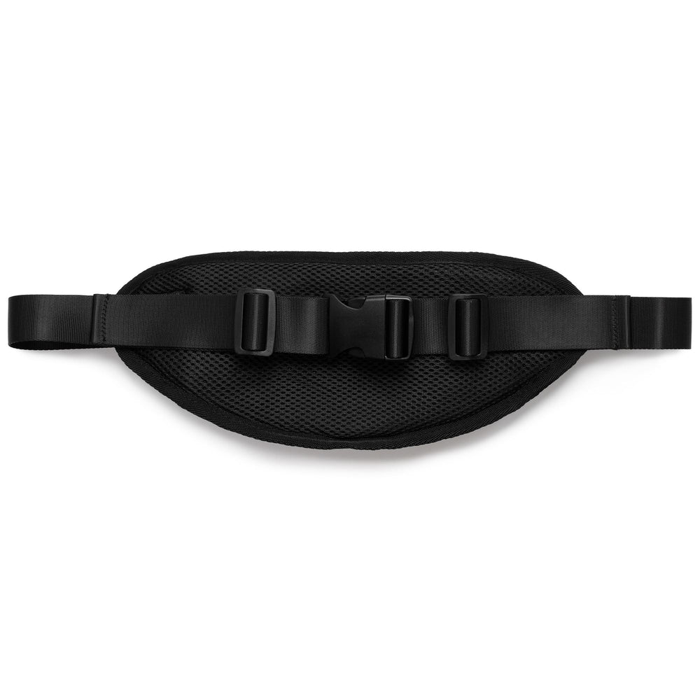 Sac banane unisexe noir de sport en tissu ripstop tissé 02
