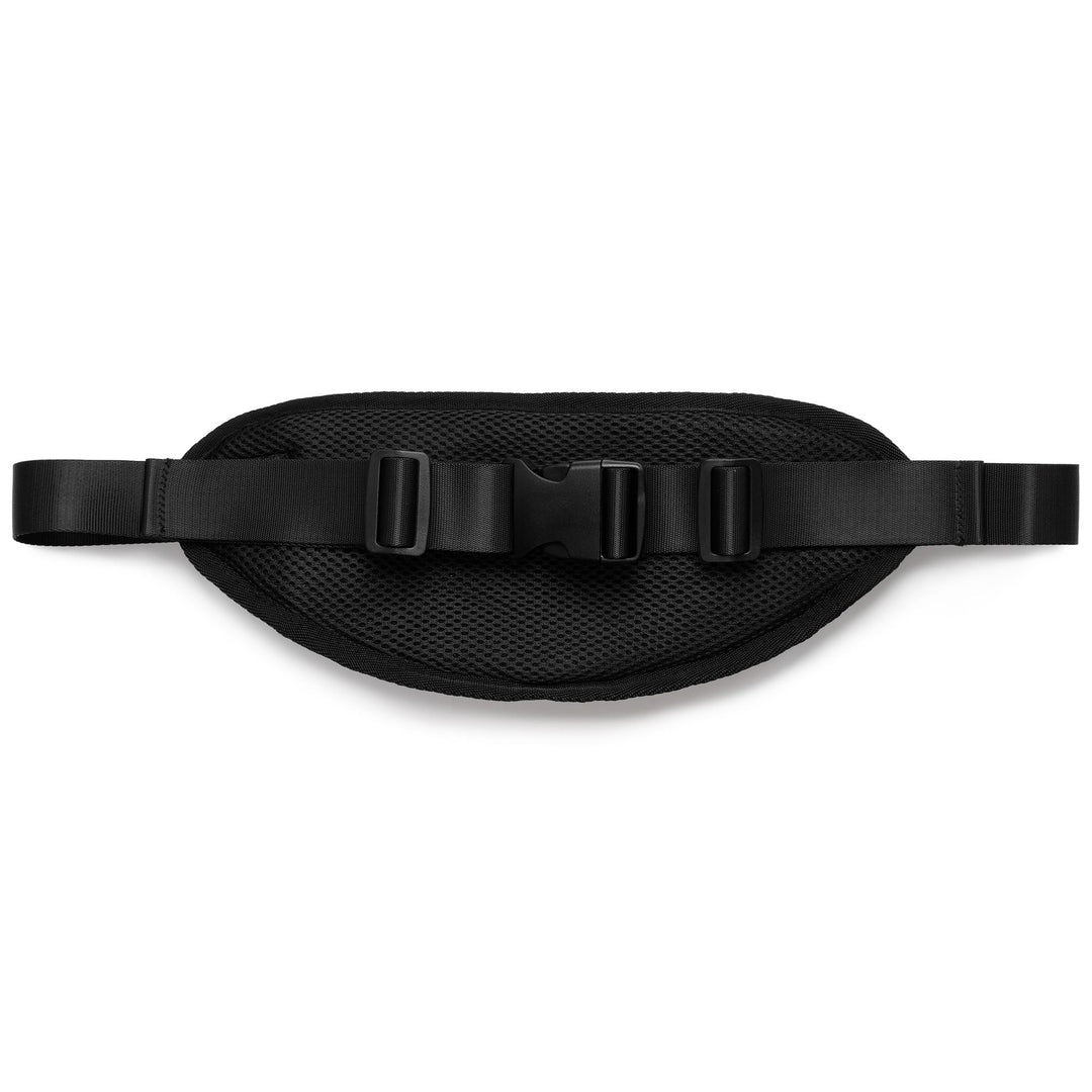 Sac banane unisexe noir de sport en tissu ripstop tissé main