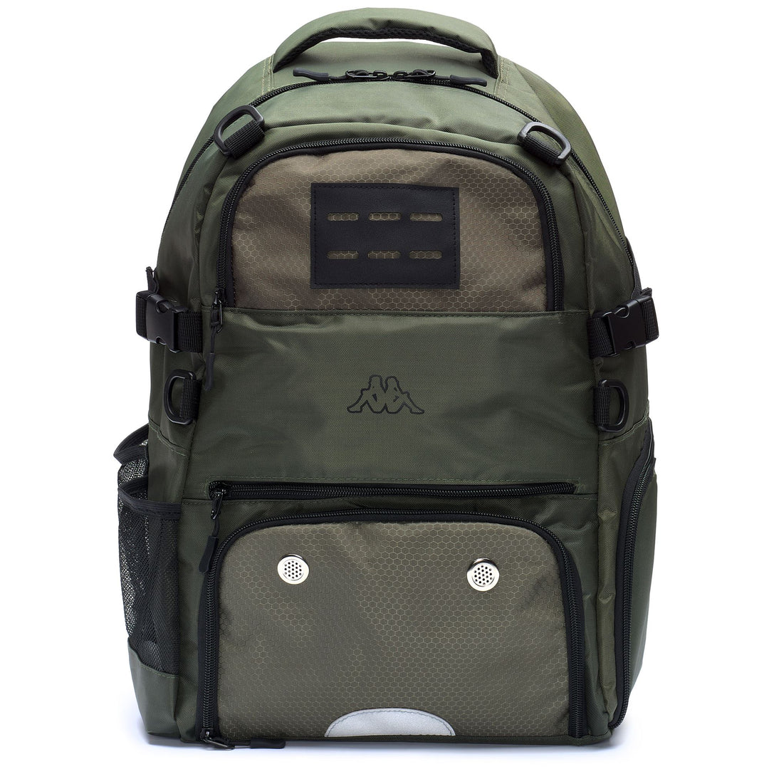Green Unisex Sportswear Medium Nylon Backpack 01