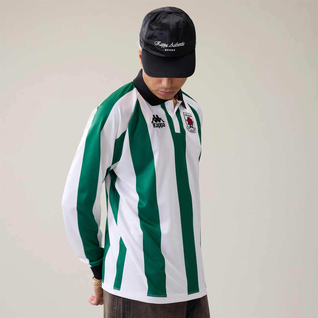 AUTHENTIC OVIBET - Active Jerseys - Polo - Man - Green Jacket-White Natural-Black main