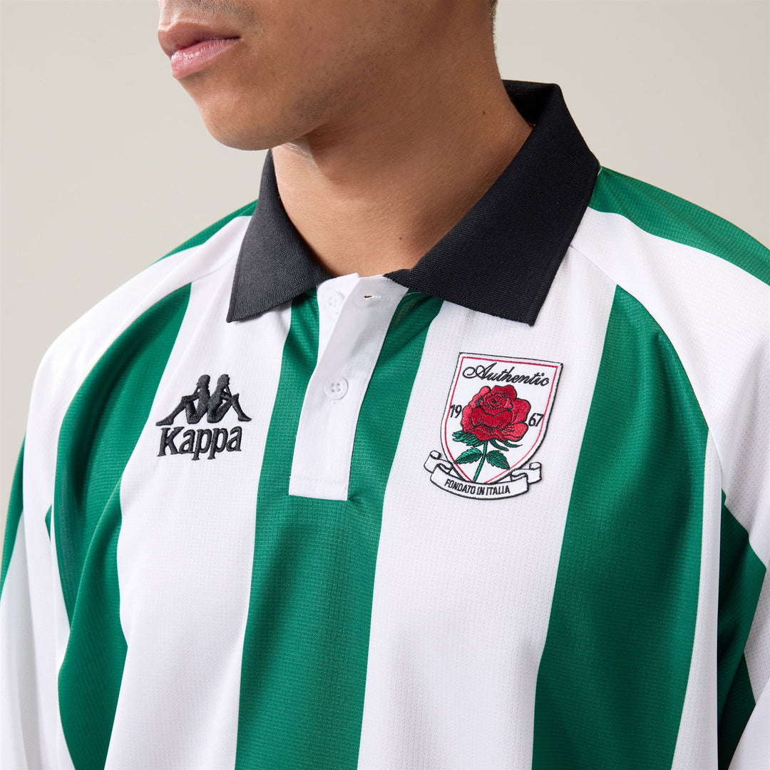AUTHENTIC OVIBET - Active Jerseys - Polo - Man - Green Jacket-White Natural-Black main