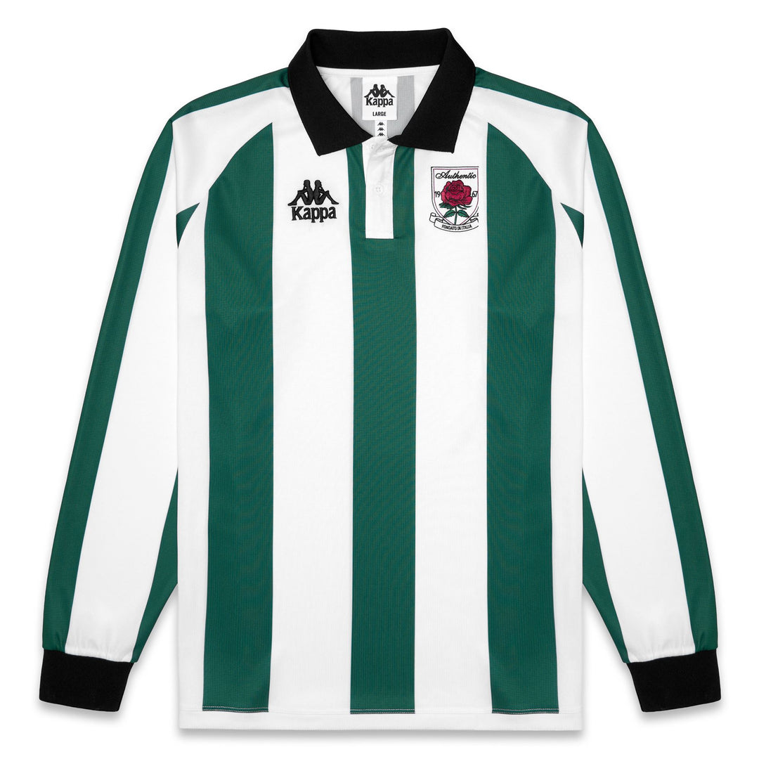 AUTHENTIC OVIBET - Active Jerseys - Polo - Man - Green Jacket-White Natural-Black main