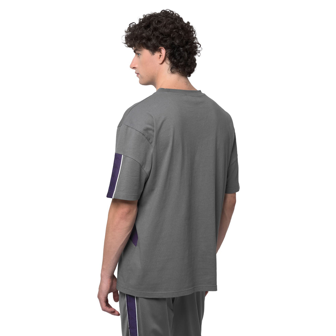 222 BANDA OMRI - T-Shirts & Top - T-Shirt - Man - Grey Charcoal-Violet Anil main