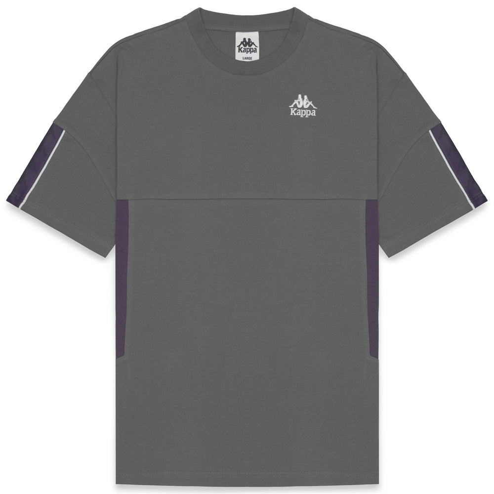 222 BANDA OMRI - T-Shirts & Top - T-Shirt - Man - Grey Charcoal-Violet Anil 02