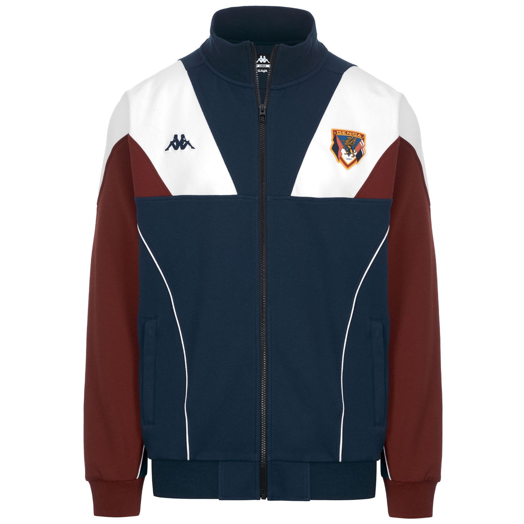 Polaire de football confortable pour homme, bleue et rouge 01