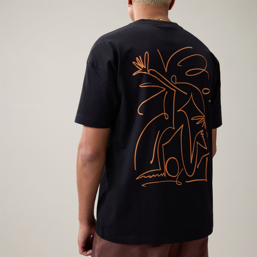 AUTHENTIC ORASY - T-shirts et hauts - T-shirt - Homme - Black-Orange Desert main