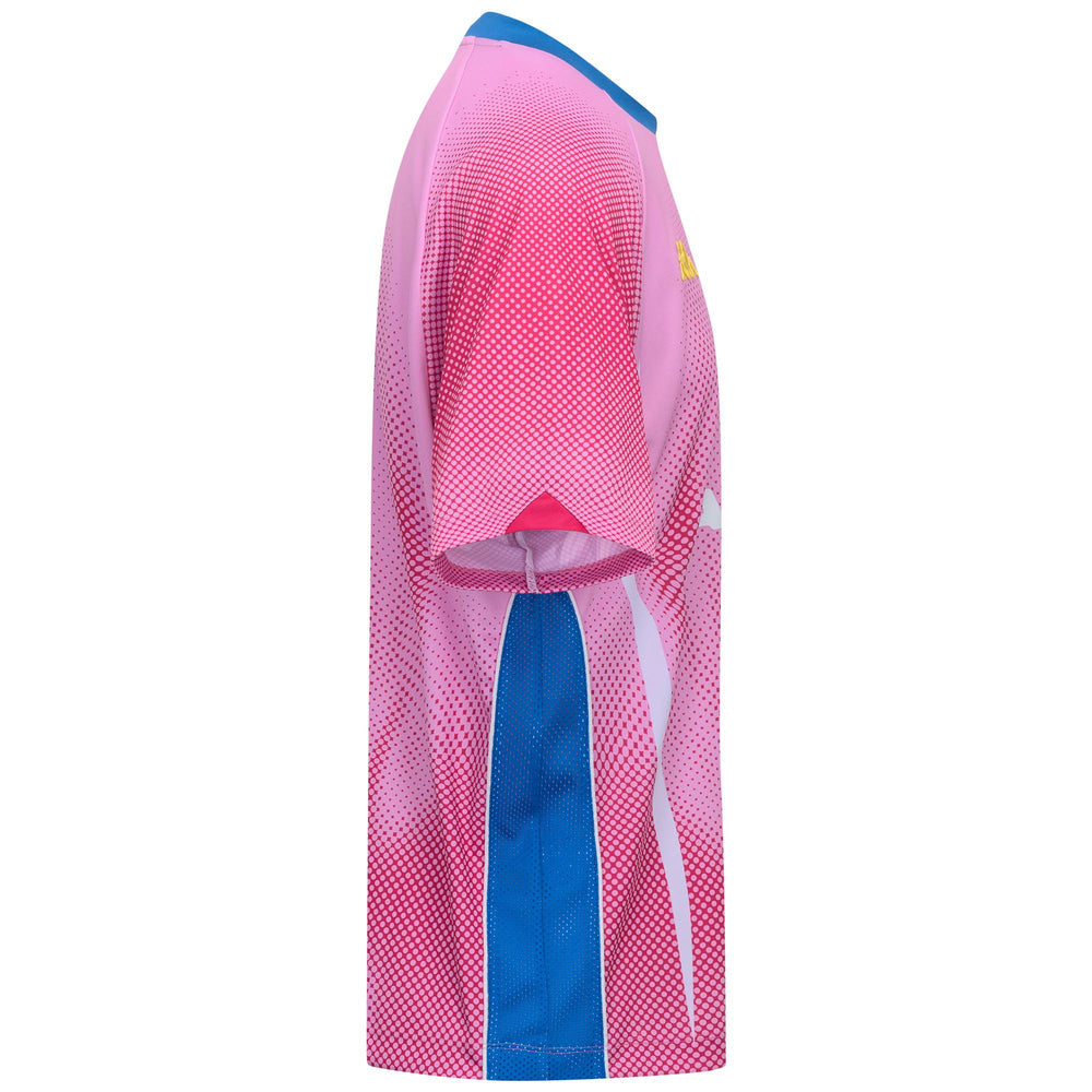 T-shirt de sport bleu pour homme avec empiècements en mesh 02
