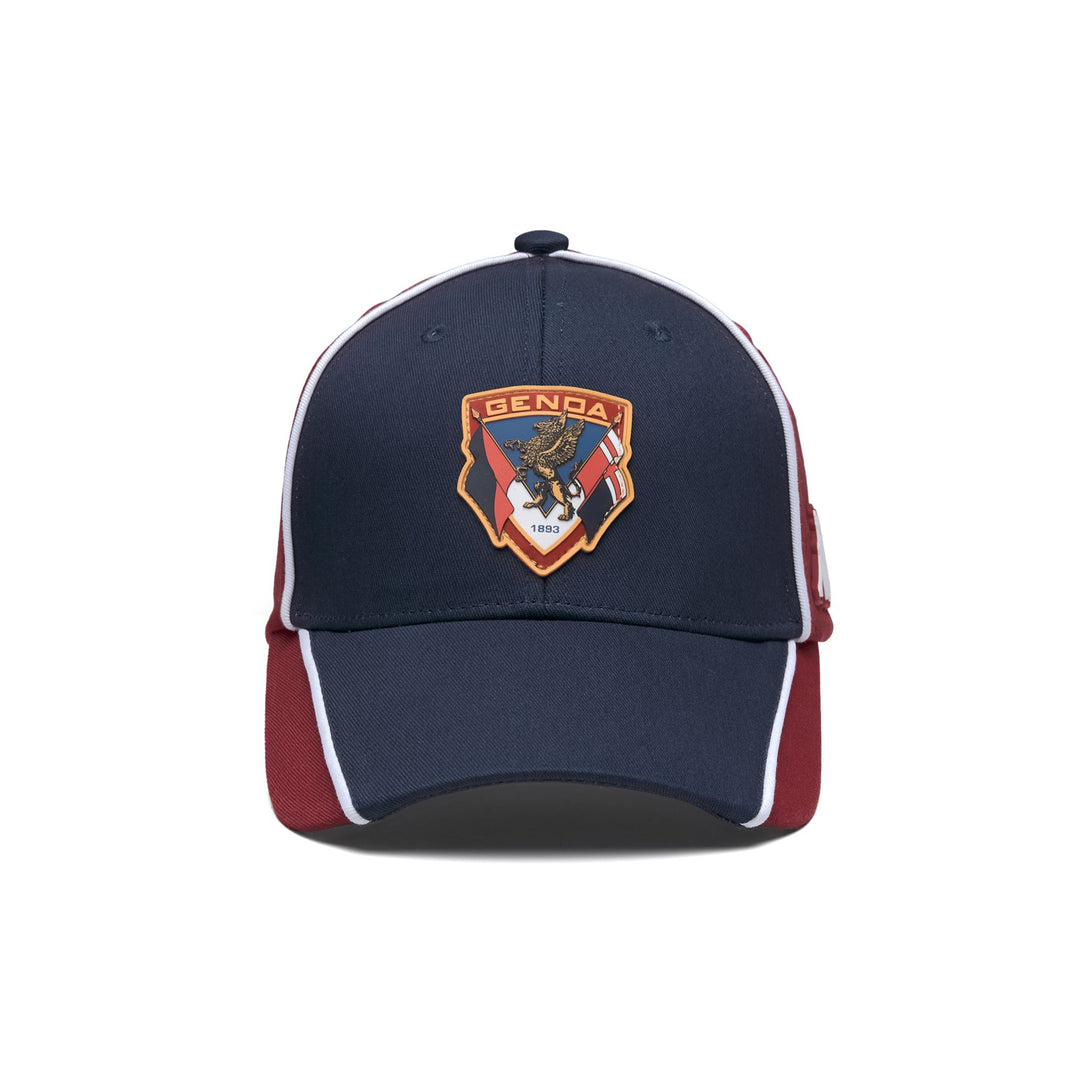 Cappellino da baseball unisex in cotone blu e rosso main