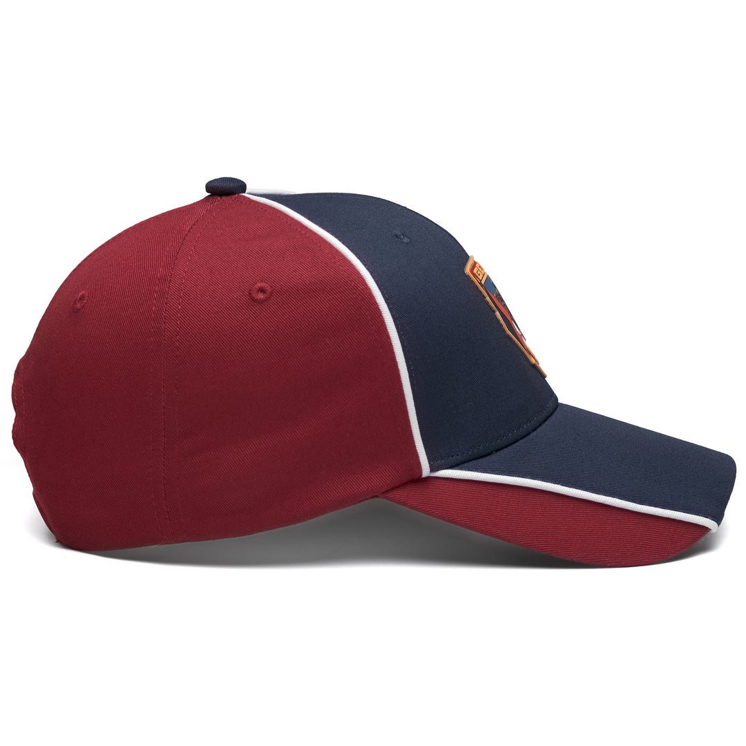 Cappellino da baseball unisex in cotone blu e rosso main