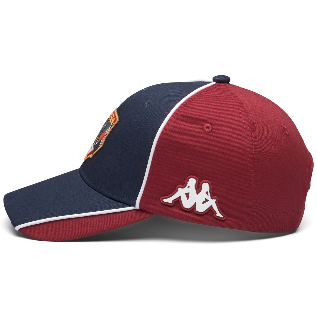 Cappellino da baseball unisex in cotone blu e rosso main