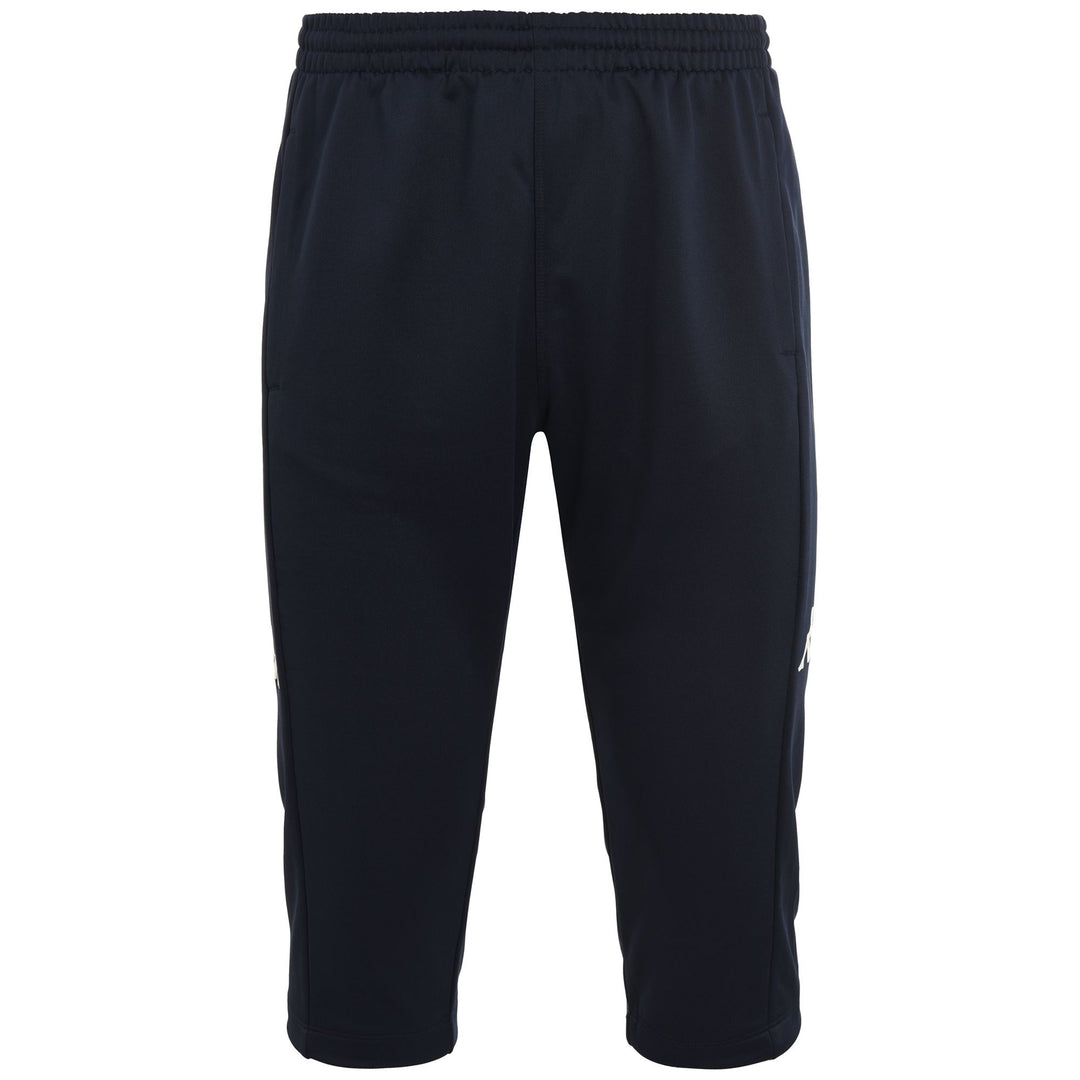 Pantalón 3/4 de entrenamiento de fútbol para hombre, color azul marino y corte ajustado 01