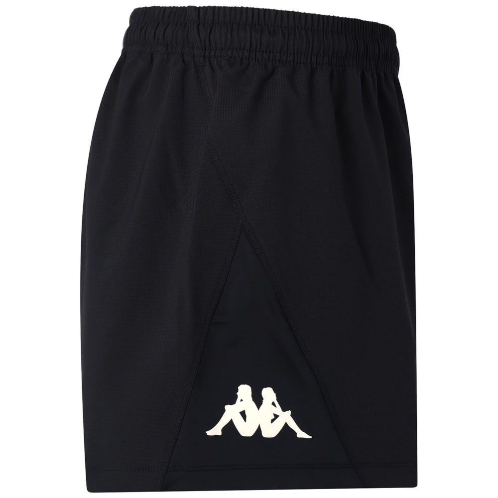 Pantaloni Sportivi Rugby Uomo Neri con Vita Elastico 02