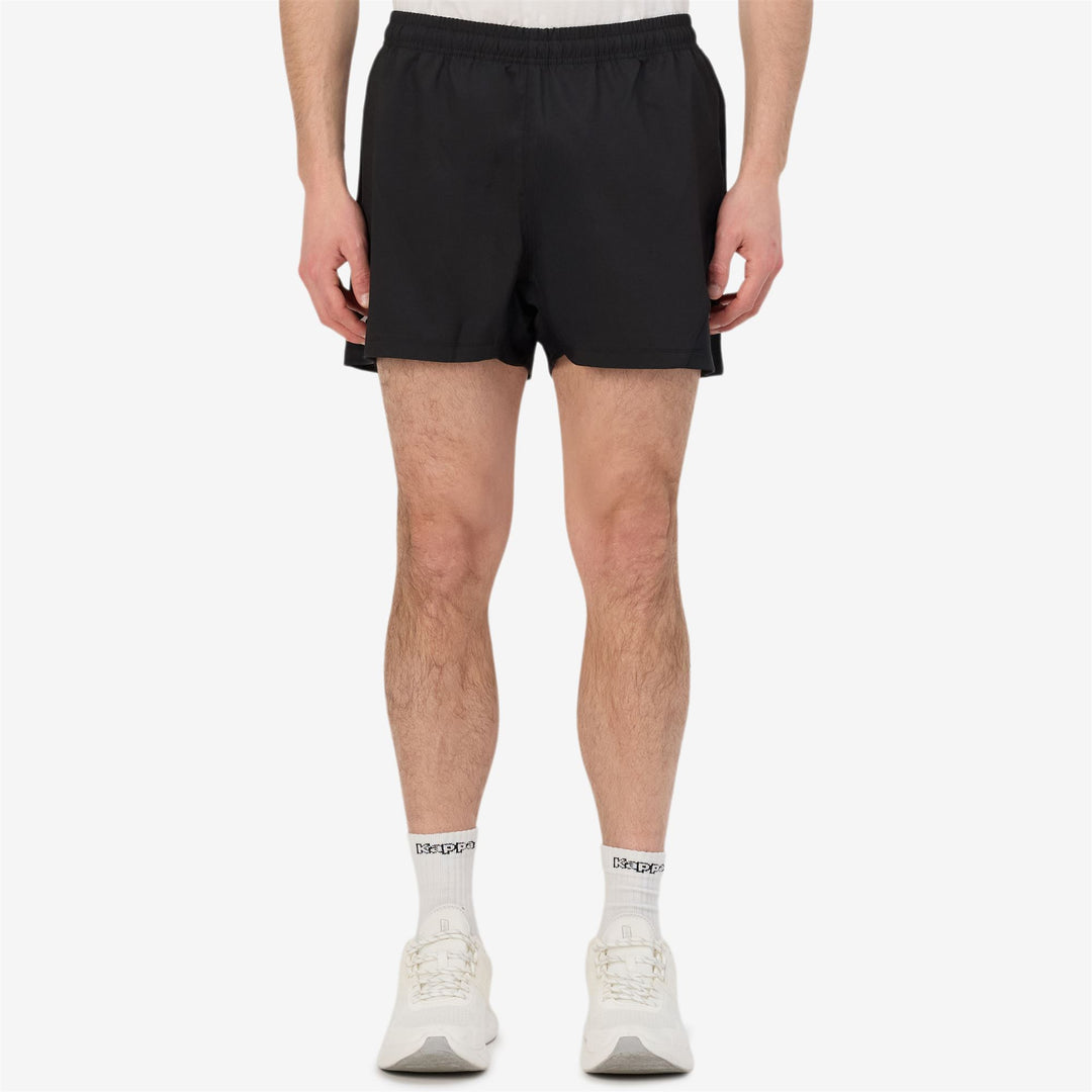 Pantaloni Sportivi Rugby Uomo Neri con Vita Elastico main