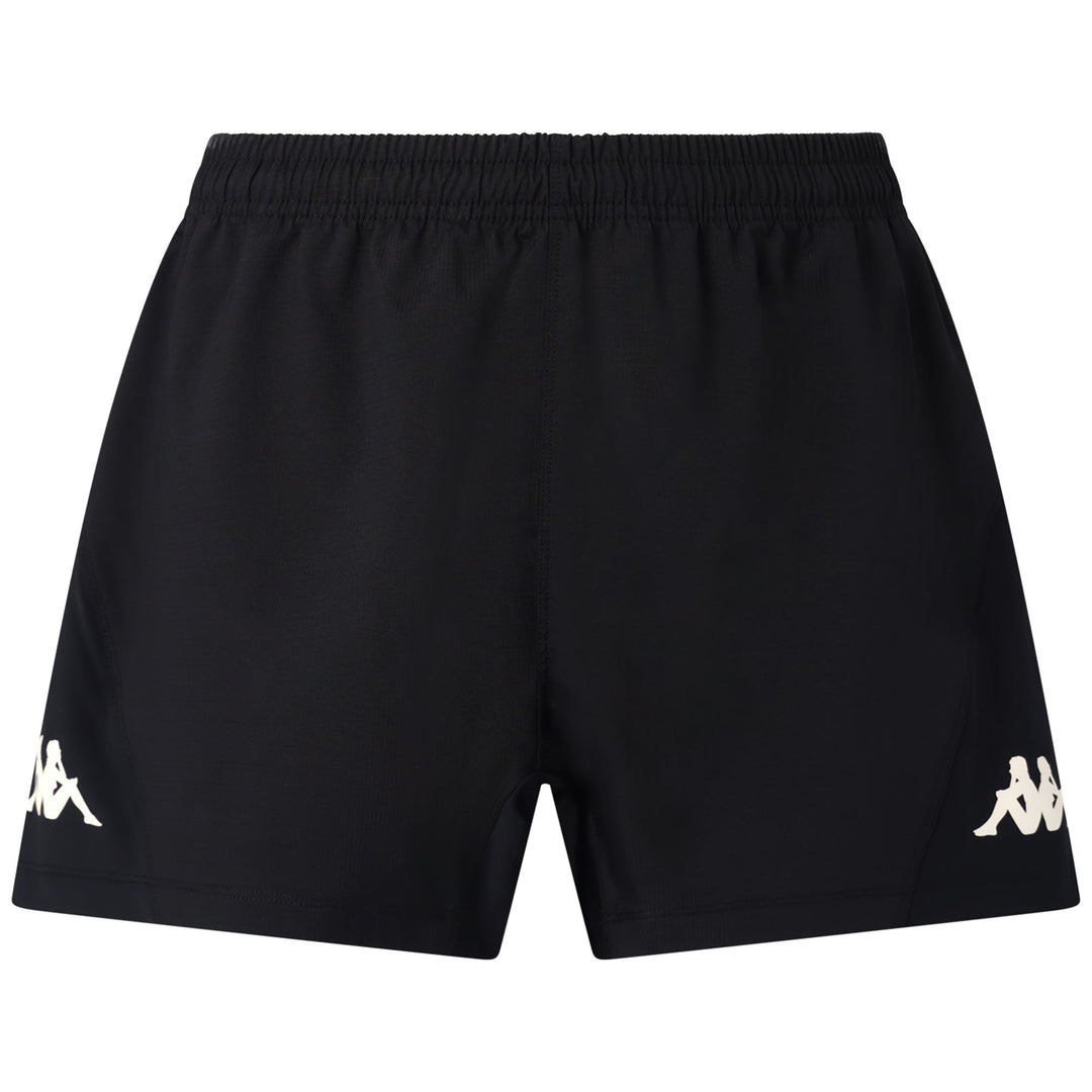 Pantaloni Sportivi Rugby Uomo Neri con Vita Elastico 01