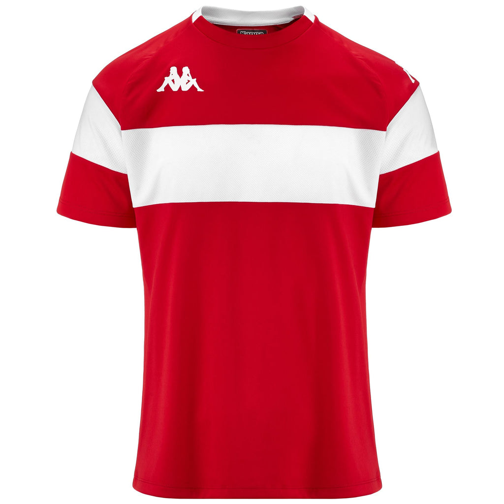 Active Jerseys Man KAPPA4FOOTBALL DARETO Shirt RED-WHITE