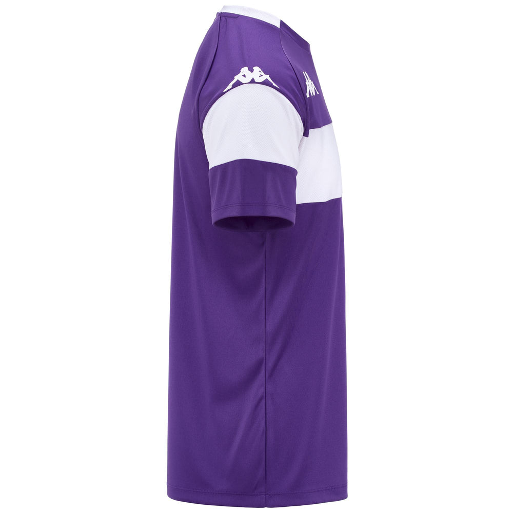 Maillot de football violet pour homme, coupe ajustée, avec empiècements en mesh 02