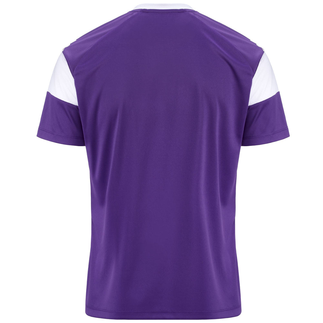 Violet Men's Slim Fit Soccer Shirt with Mesh Inserts main