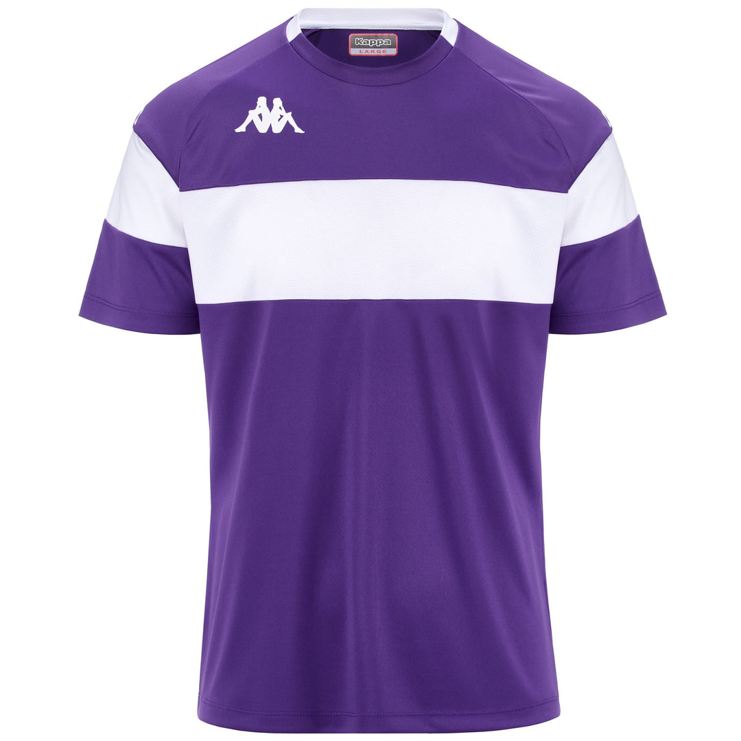 Violet Men's Slim Fit Soccer Shirt with Mesh Inserts 01