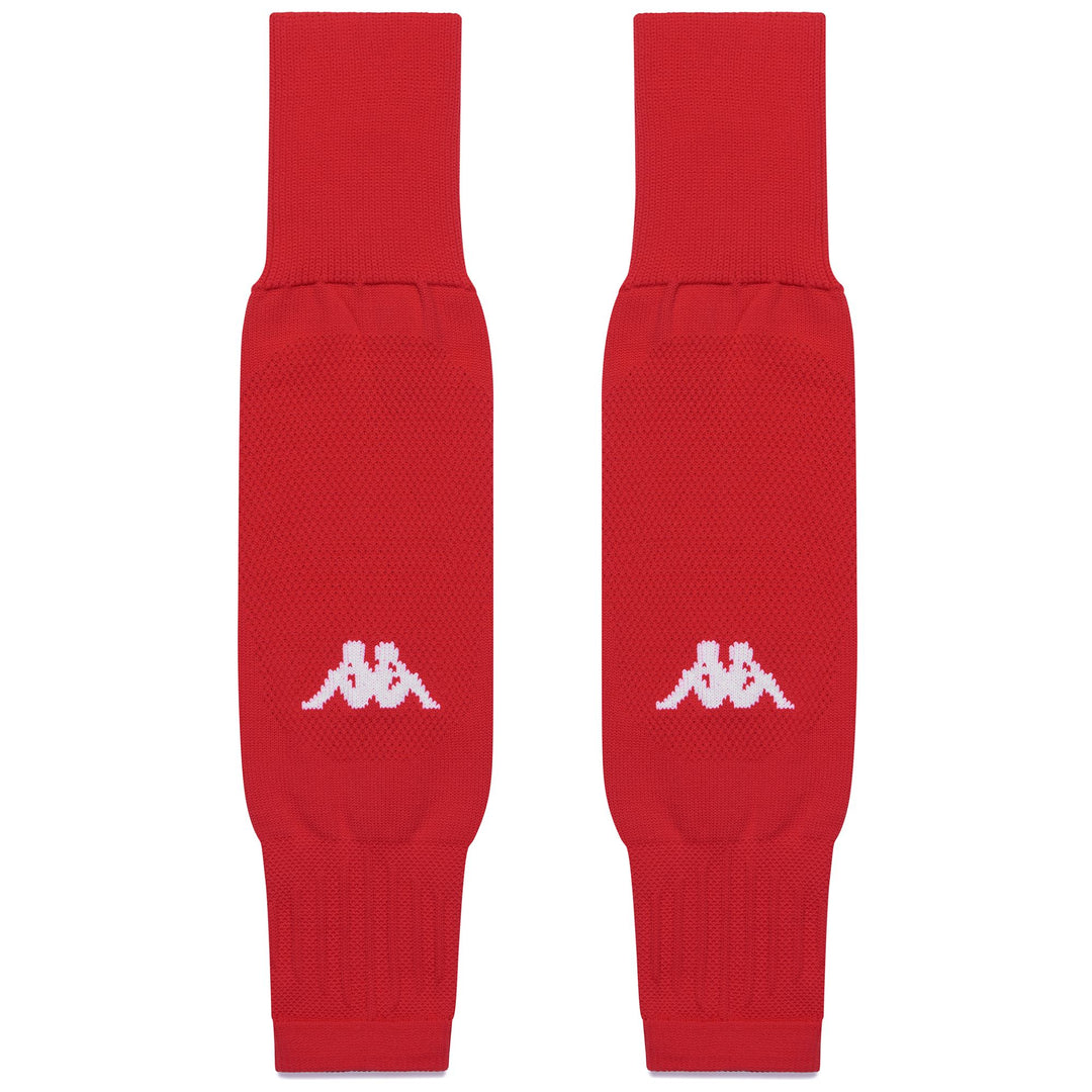 Chinese Red Men's Football Socks with Jacquard Design. main