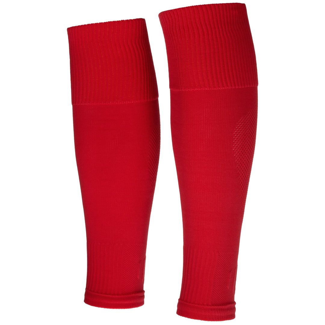 Calcetines de fútbol para hombre de color rojo chino con diseño jacquard. 01